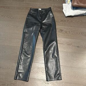 Wilfred straight leg leather pants size 2